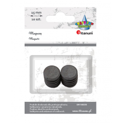 MAGNESY OKRĄGŁE CZARNE 1,5MM 10SZT.
