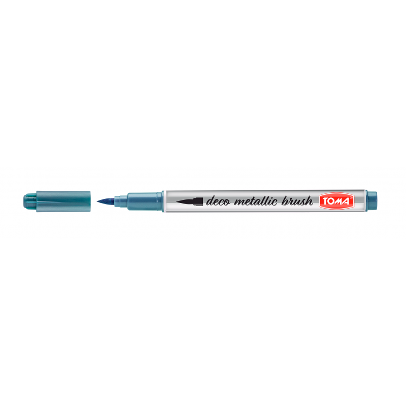 MARKER PERNAMENTNY NIEBIESKI METALICZNY DECOMETALLIC BRUSH TOMA
