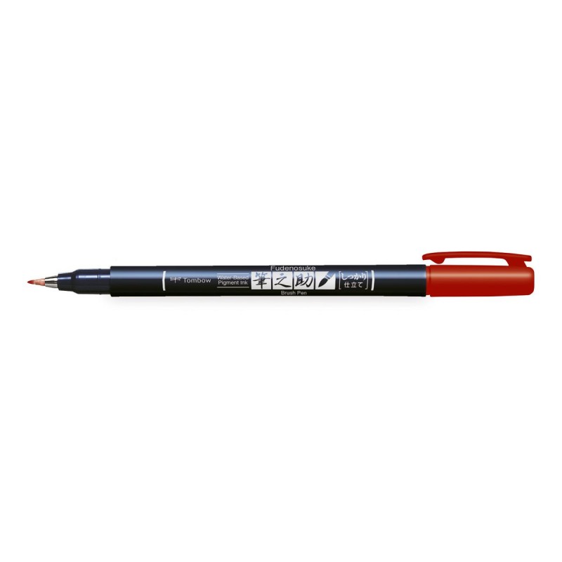 Pisak do kaligrafii WS-BH25 - Tombow - czerwony twardy