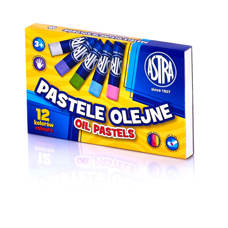 Pastele olejne 12 kolorów kredki Astra