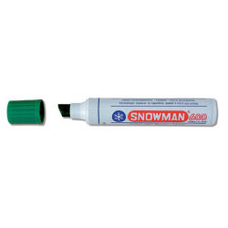 Marker permanentny zielony ścięta końcówka Snowman Jumbo 600