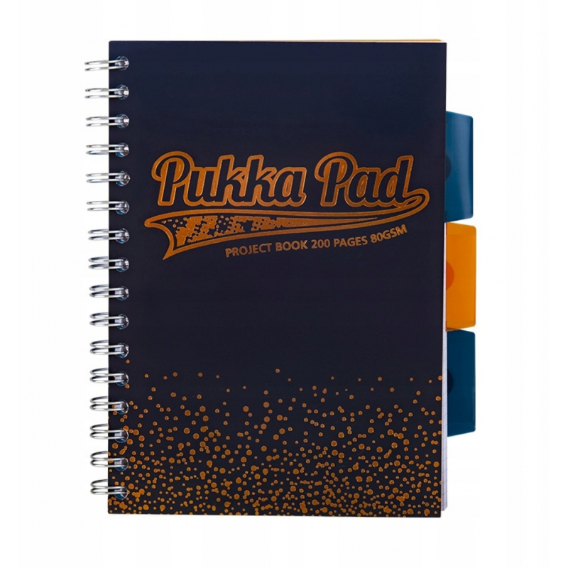 Kołozeszyt Pukka Pad A5 Blush Navy kratka