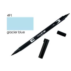 Tombow Flamaster 491 dwustronny Dual Brush Pen glacier blue
