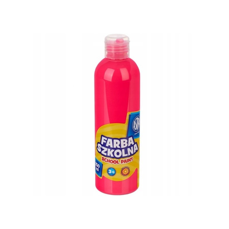 Farba szkolna różowa fluorescencyjna 250 ml Astra