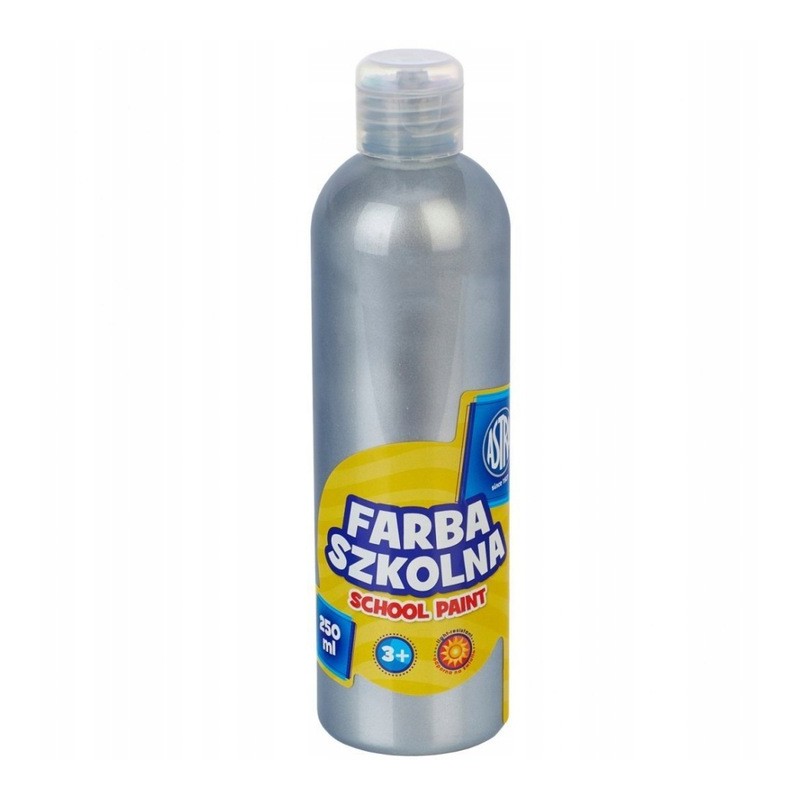 Farba szkolna srebrna metaliczna 250 ml Astra
