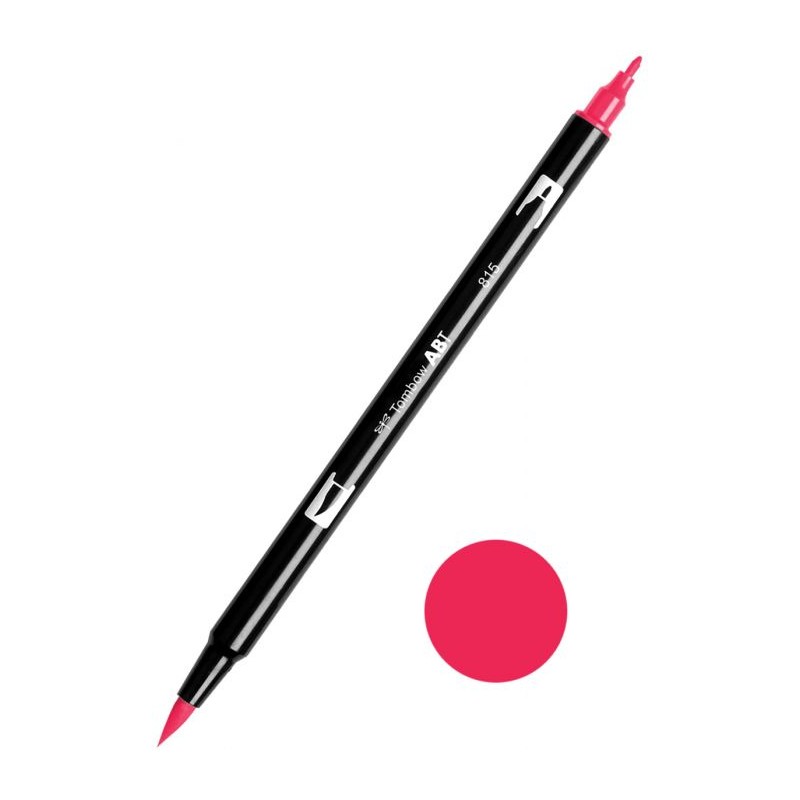 Flamaster dwustronny 815 Tombow Brush Pen cherry