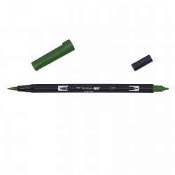 Flamaster dwustronny 177 Tombow Brush Pen dark jade