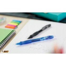 Długopis żelowy czarny automatyczny BIC Gelocity Original