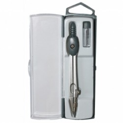 Cyrkiel szkolny metalowy compass Titanum w etui 2 elementy