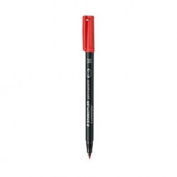 Foliopis Lumocolor marker permanentny czerwony M Staedtler
