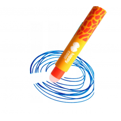 Długopis zmazywalny Uszaki Wild 4 sztuki niebieski 0,5mm na blistrze Happy Color