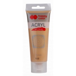 Farba akrylowa 75ml blade złoto metalik Happy Color nr 112