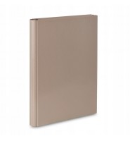 Teczka skrzydłowa A4 z rzepem twarda beżowa