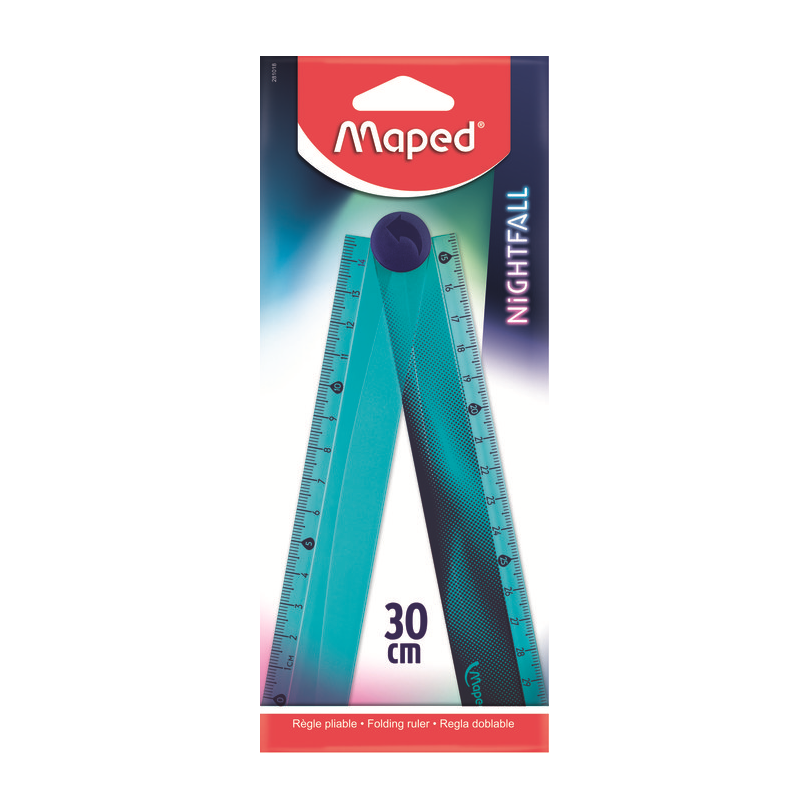 Linijka składana szkolna 15/30 cm Maped Nightfall