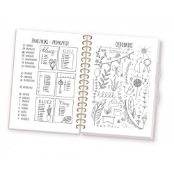 Pentel zestaw pisak pędzelkowy kaligrafia brush sign pen + bullet journal notes A5 birds