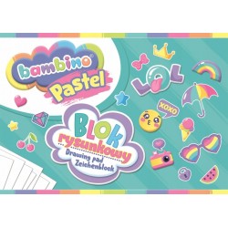 Blok rysunkowy biały A4 20k 80g Bambino Pastel