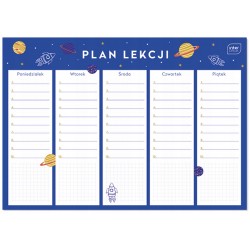 Plan lekcji A4 tygodniowy plan zajęć boys Interdruk