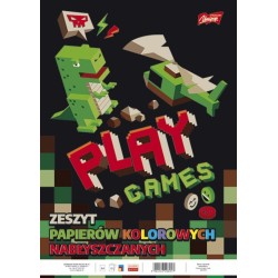 Zeszyt papierów kolorowych nabłyszczanych, format A4, 10 kartek, UNIPAP