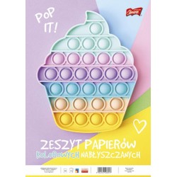 Zeszyt papierów kolorowych nabłyszczanych, format A4, 10 kartek, UNIPAP