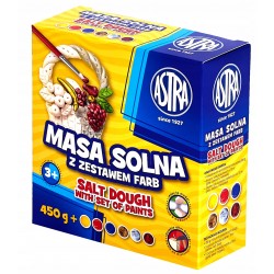 ASTRA MASA SOLNA 450g Z ZESTAWEM 6 FARB