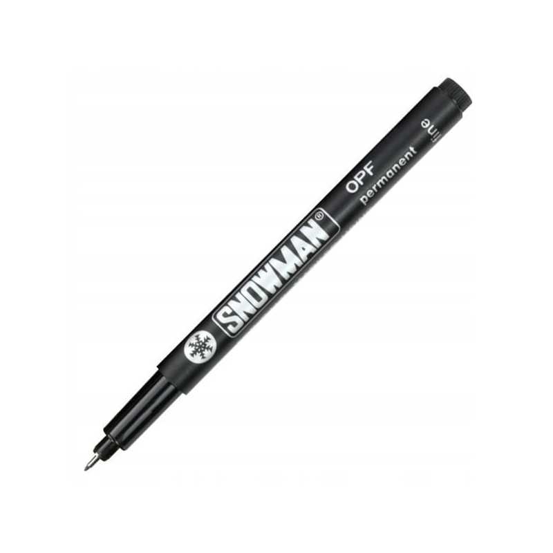 Foliopis marker pernamentny czarny Snowman S 0,3mm