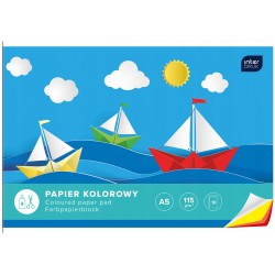 Zeszyt papierów kolorowych wycinanka A5 10k 115g Interdruk
