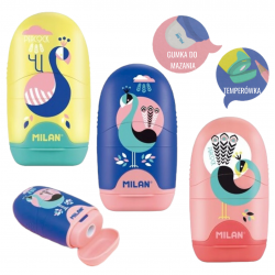 Temperówka z gumką do mazania MILAN PEACOCK PAW