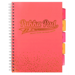 Kołozeszyt Pukka Pad A4 przekładki 100k Blush Coral
