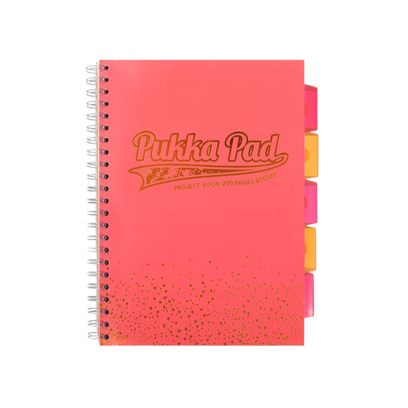 Kołozeszyt Pukka Pad A4 przekładki 100k Blush Coral