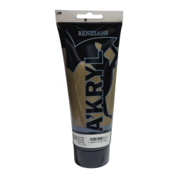 Farba akrylowa metaliczna 200ml RENESANS mosiądz nr 33