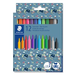 Flamastry pisaki szkolne 12 kolorów Staedtler Pattern Mix
