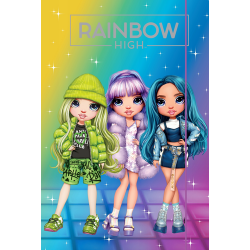 Teczka z gumką A4 szkolna RAINBOW HIGH A4