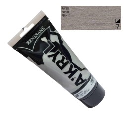 Farba akrylowa metaliczna 200ml RENESANS srebrna nr 28