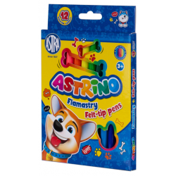 FLAMASTRY 12 KOLORÓW ASTRA ASTRINO MAZAKI PISAKI