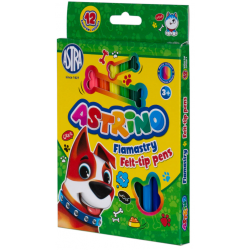 FLAMASTRY 12 KOLORÓW ASTRA ASTRINO MAZAKI PISAKI