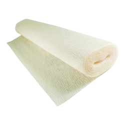 Krepina włoska bibuła ecru 180g 50x250 cm