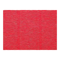 Krepina włoska bibuła ceglasta 180g 50x250 cm czerwona