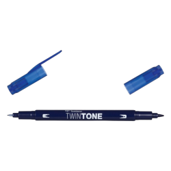 Marker TOMBOW dwustronny BRUSH PEN TwinTone navy granatowy