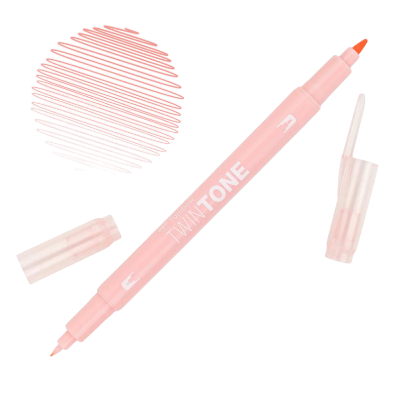 Marker TOMBOW dwustronny BRUSH PEN TwinTone coral pink różowy
