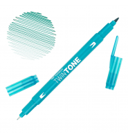 Marker TOMBOW dwustronny BRUSH PEN TwinTone emerald green turkusowy