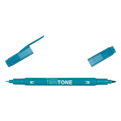 Marker TOMBOW dwustronny BRUSH PEN TwinTone turquoise blue turkusowy