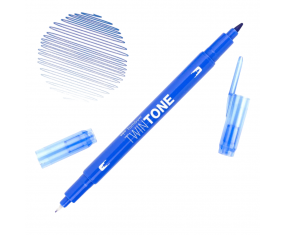 Marker TOMBOW dwustronny BRUSH PEN TwinTone french blue niebieski