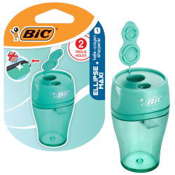 Temperówka z pojemnikiem podwójna szkolna BIC ELLIPSE MAXI mix kolorów