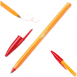 Długopis BIC Orange czerwony 0,8 fine jednorazowy