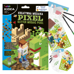 Mozaika dla dzieci kreatywna i kolorowanka MINECRAFT Kidea