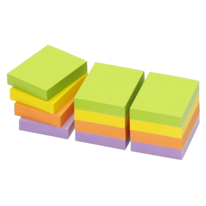 Karteczki samoprzylepne notes kolorowe bloczek 50x40 mm SPRING TRES