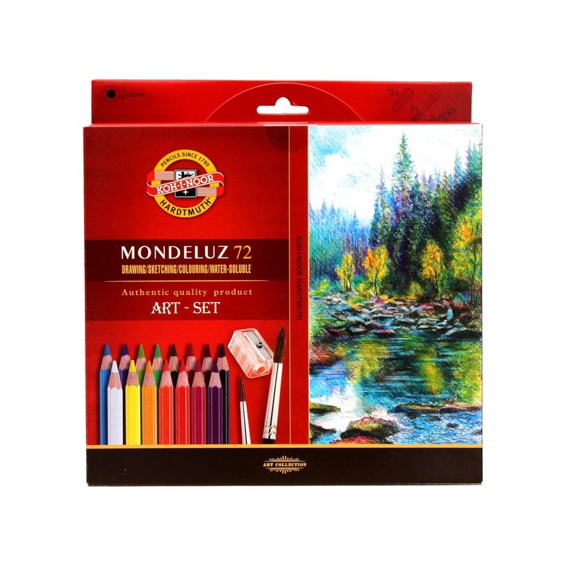 Koh-I-Noor Mondeluz Kredki Akwarelowe 3714, 72 kolory