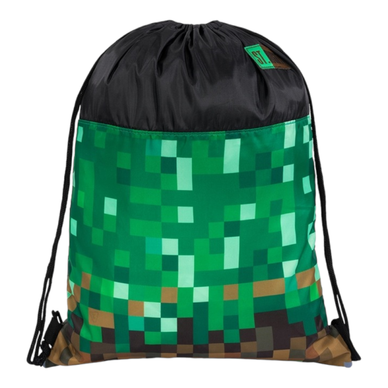 Plecak worek szkolny MINECRAFT na buty, wf, strój dla chłopca St. Right PIXEL