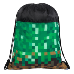 Plecak worek szkolny MINECRAFT na buty, wf, strój dla chłopca St. Right PIXEL