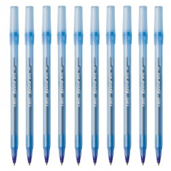 Zestaw długopis BIC niebieski Round Stick 10 szt. 1mm